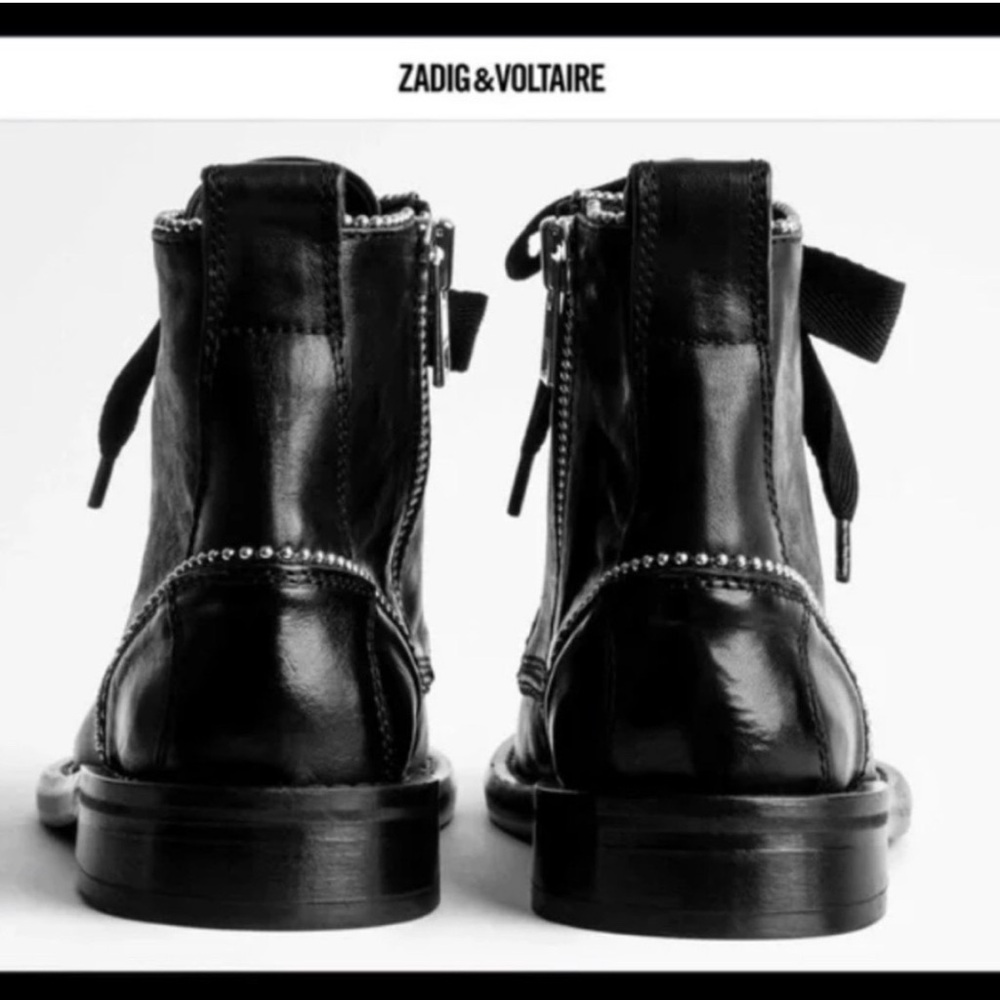 EUC Zadig & Voltaire Laureen Leather Booties Made in Portugal. Sz 36